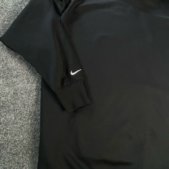 Nike Therma-Fit Hoodie Mens Small Black Sweatshirt Jacket Big Swoosh Just Do It - Picture 16 of 16
